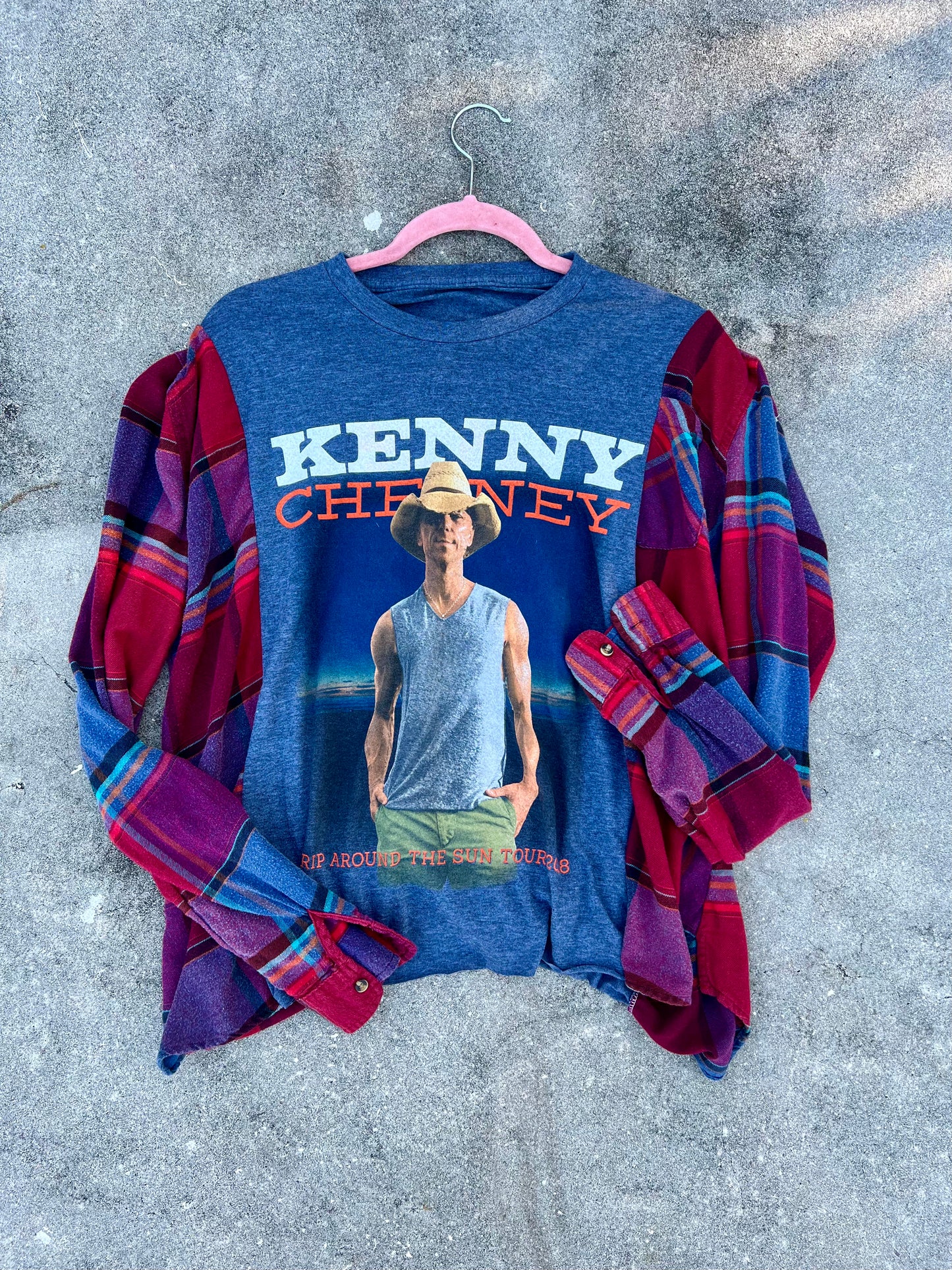 (Large) Flannel Tee